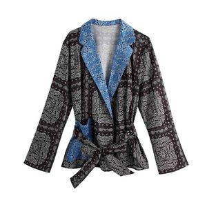 Zara | Paisley Print Wrap Top